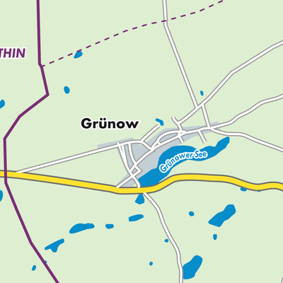Übersichtsplan Grünow