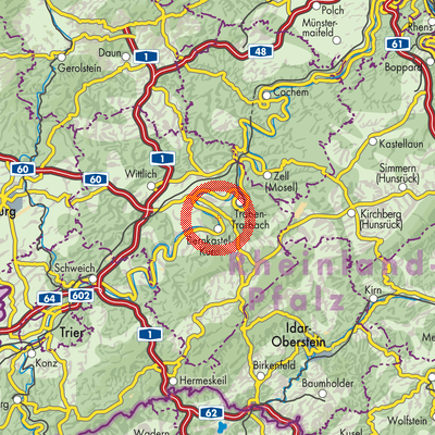 Landkarte Graach an der Mosel