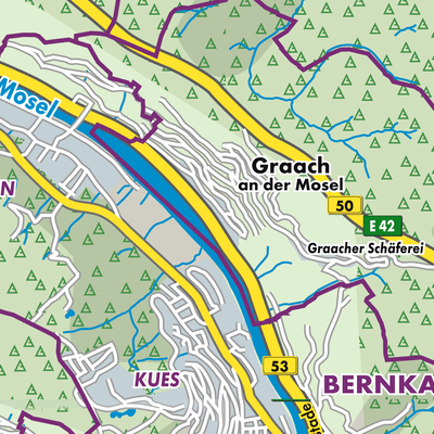 Übersichtsplan Graach an der Mosel