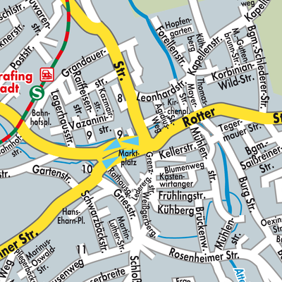 Stadtplan Grafing bei München
