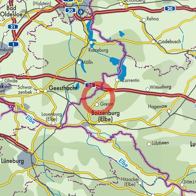 Landkarte Greven