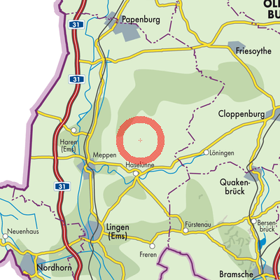 Landkarte Groß Berßen