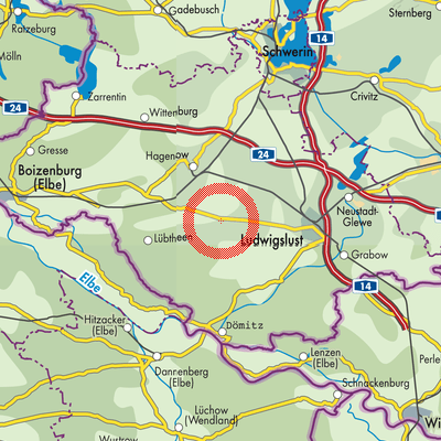 Landkarte Groß Krams