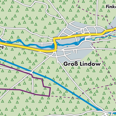 Übersichtsplan Groß Lindow