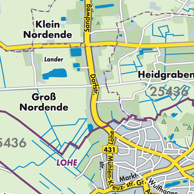 Übersichtsplan Groß Nordende