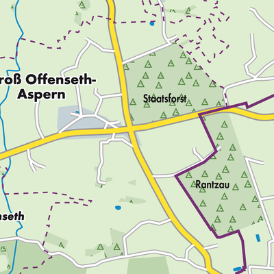 Übersichtsplan Groß Offenseth-Aspern