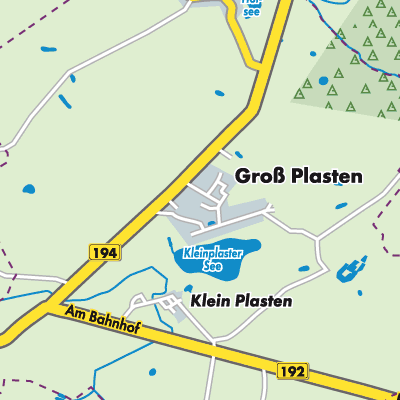 Übersichtsplan Groß Plasten