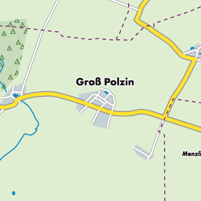 Übersichtsplan Groß Polzin