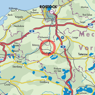 Landkarte Groß Schwiesow