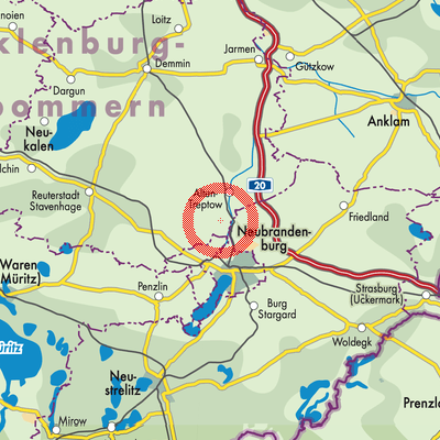 Landkarte Groß Teetzleben