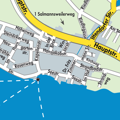 Stadtplan Hagnau am Bodensee