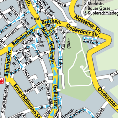 Stadtplan Hainichen