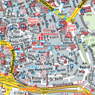 Stadtplan Halle (Saale)