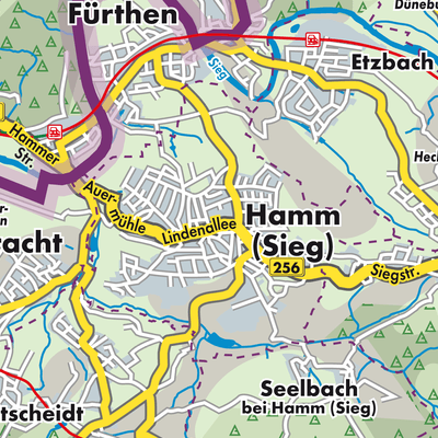 Übersichtsplan Hamm (Sieg)
