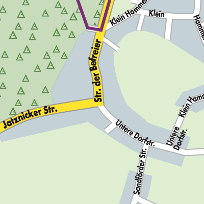 Stadtplan Hammer a.d. Uecker
