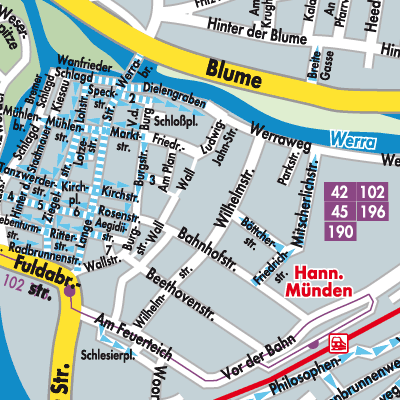 Stadtplan Hann. Münden