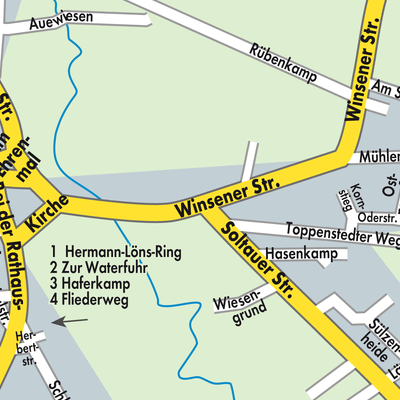 Stadtplan Hanstedt