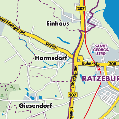 Übersichtsplan Harmsdorf