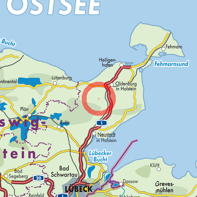 Landkarte Harmsdorf