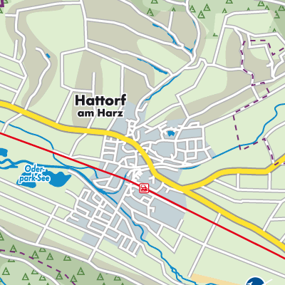 Übersichtsplan Hattorf am Harz