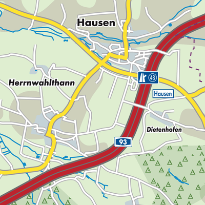 Übersichtsplan Hausen