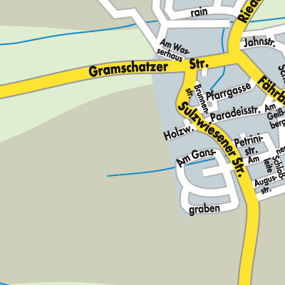 Stadtplan Hausen b. Würzburg