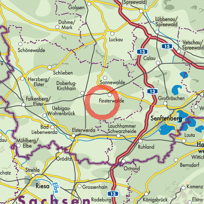 Landkarte Heideland