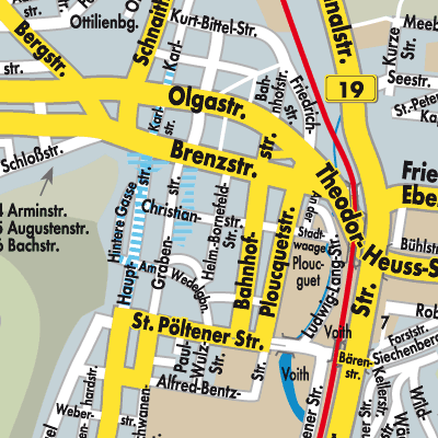 Stadtplan Heidenheim an der Brenz
