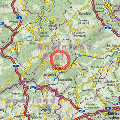 Landkarte Herborn