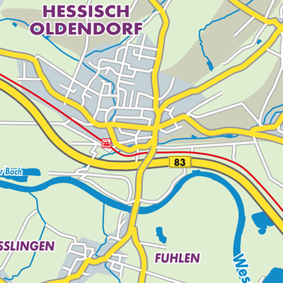 Übersichtsplan Hessisch Oldendorf
