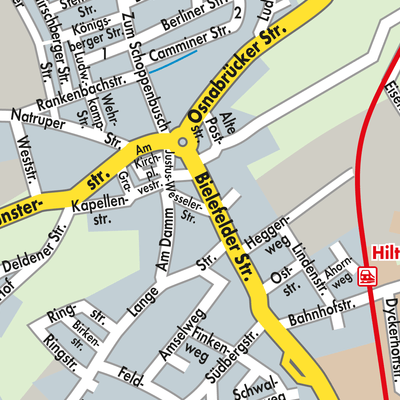 Stadtplan Hilter am Teutoburger Wald
