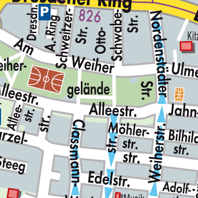 Stadtplan Hochheim am Main