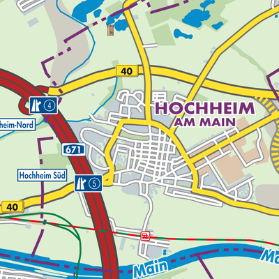 Übersichtsplan Hochheim am Main