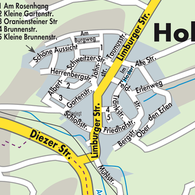 Stadtplan Holzheim