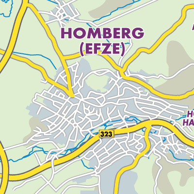 Übersichtsplan Homberg (Efze)