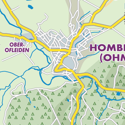 Übersichtsplan Homberg (Ohm)