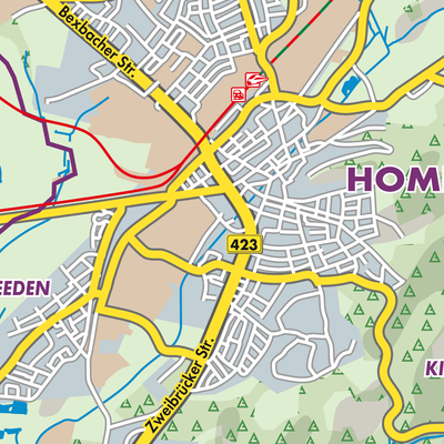 Übersichtsplan Homburg