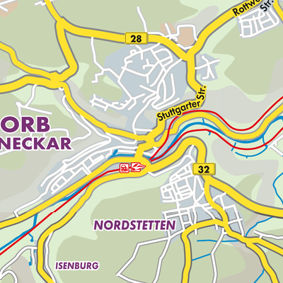 Übersichtsplan Horb am Neckar