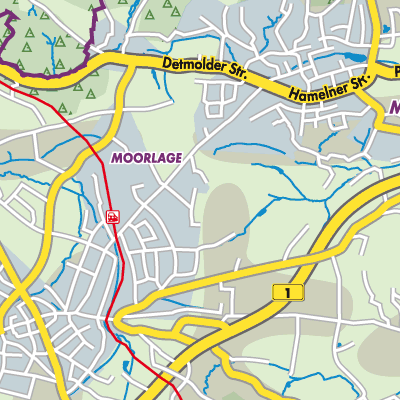 Übersichtsplan Horn-Bad Meinberg