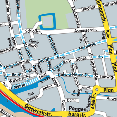 Stadtplan Husum