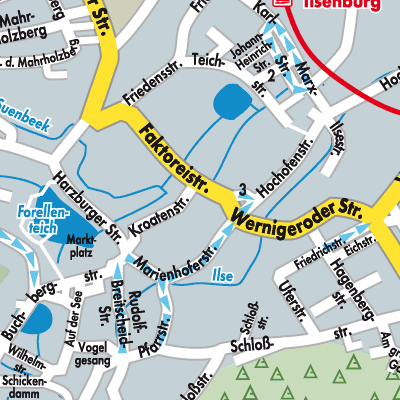 Stadtplan Ilsenburg