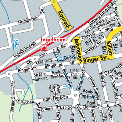 Stadtplan Ingelheim am Rhein