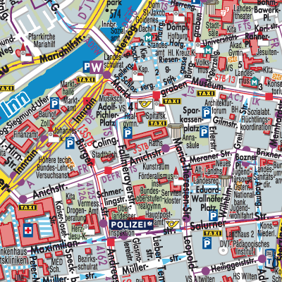 Stadtplan Innsbruck
