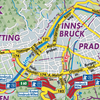 Übersichtsplan Innsbruck
