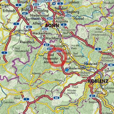 Landkarte Königsfeld