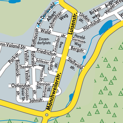 Stadtplan Königsfeld im Schwarzwald