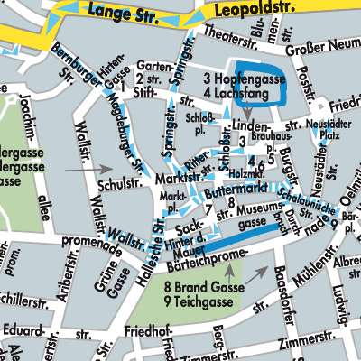 Stadtplan Köthen (Anhalt)