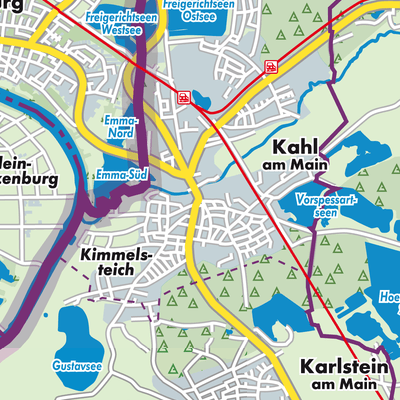 Übersichtsplan Kahl am Main