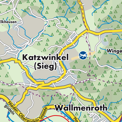 Übersichtsplan Katzwinkel (Sieg)