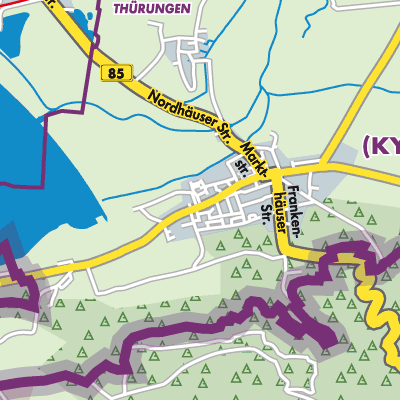 Übersichtsplan Kelbra (Kyffhäuser)